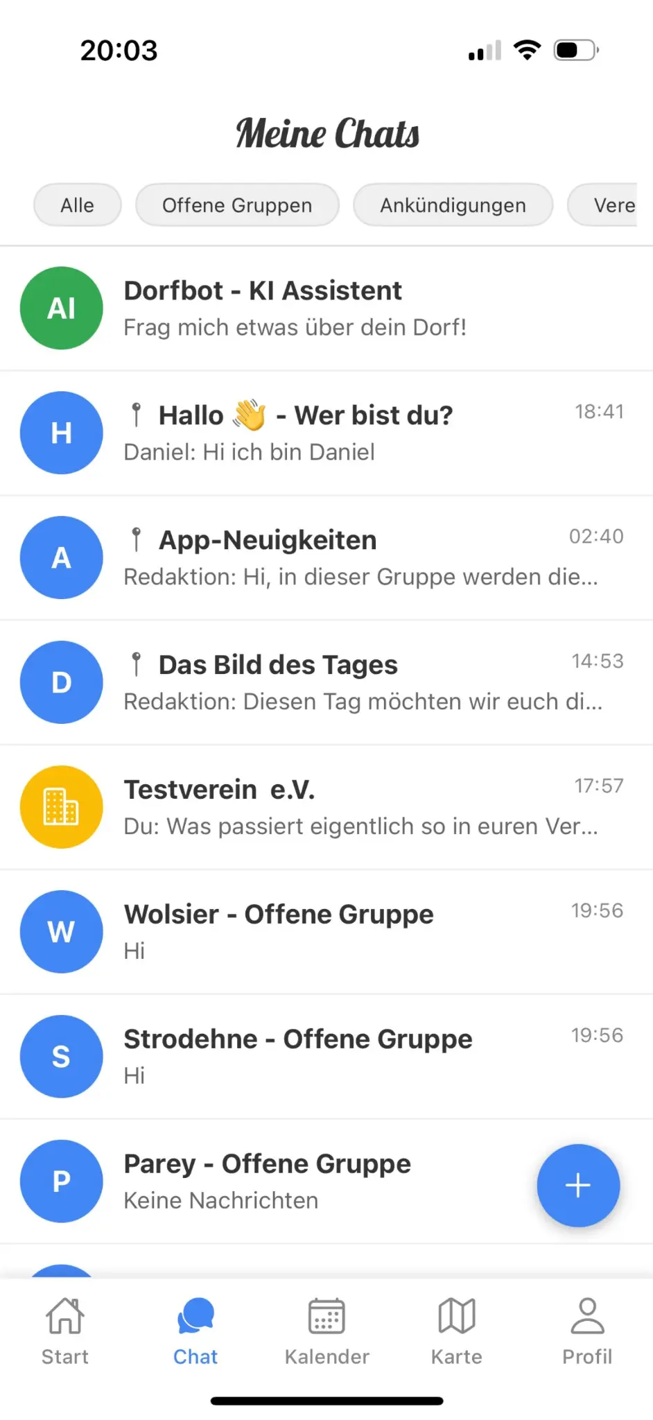 MyLocalApp Chat